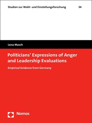 cover image of Politicians' Expressions of Anger and Leadership Evaluations
